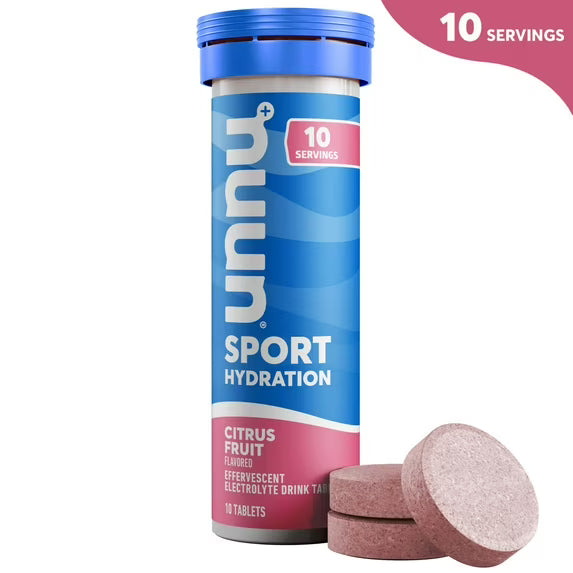 Nuun Sport Electrolyte Sports Drink Water 10 Count Tube